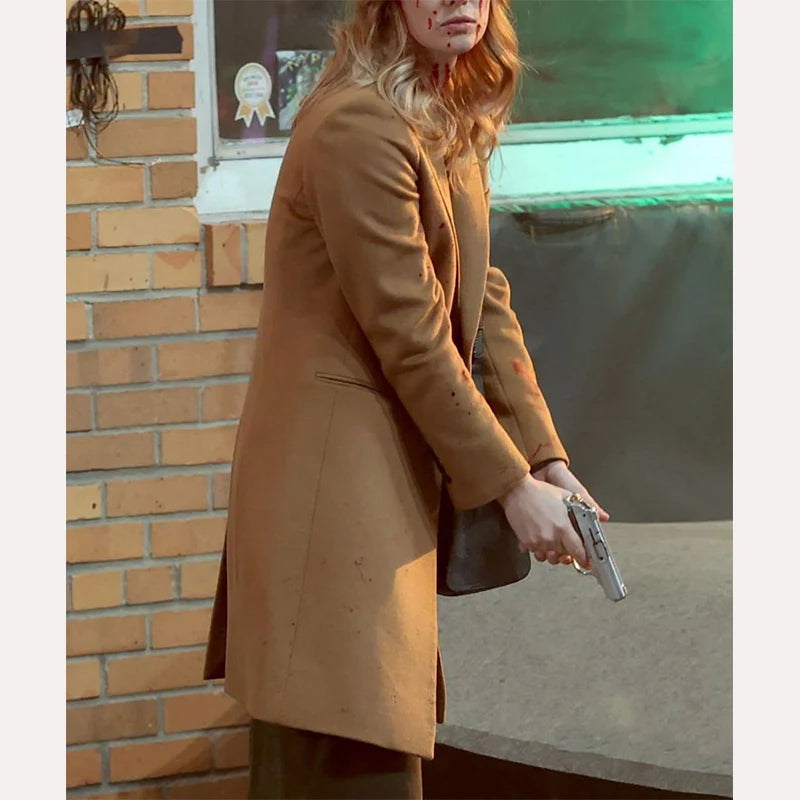 Daredevil 2025 Karen Page Brown Trench Coat Jacket unisex detail view 3 | Dash Racegear — Karen Page Brown Trench – Perfect for Fall & Winter Looks