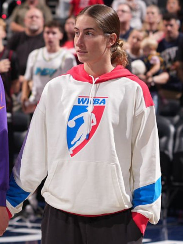 Kate Martin WNBA Legends Hoodie Hoodie unisex front product view | Dash Racegear — Kate Martin WNBA Legends pullover hoodie, featuring a modern basketball-inspired design with a clean athletic streetwear style.