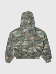 Gap x Katseye Daniela Hoodie Hoodie unisex detail view 2 | Dash Racegear — Gap x Katseye 2026 Daniela hoodie in camo print, cozy fleece for standout streetwear outfits.