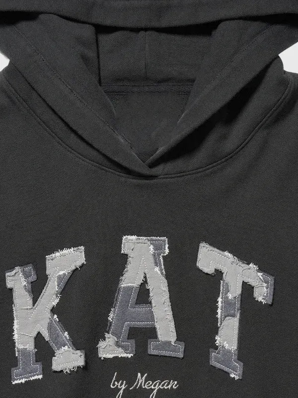 Gap x Katseye Megan Hoodie Hoodie unisex detail view 2 | Dash Racegear — Gap x Katseye Megan black hoodie 2026, soft pullover oversized style for modern casual looks.