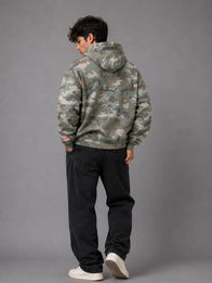 Gap x Katseye Daniela Hoodie Hoodie unisex detail view 6 | Dash Racegear — Oversized camouflage pullover by Gap x Katseye inspired by Daniela with dropped shoulders and broad sleeve volume