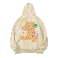 Dash Racegear Graphic Vibes Keep Going Keep Growing Hoodie Hoodie unisex front product view | Dash Racegear — Dash Racegear Graphic Vibes Keep Going Keep Growing Hoodie