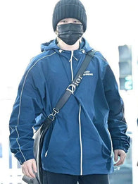 Bts Keep Swimming Jacket Jacket unisex detail view 10 | Dash Racegear — Blue Musinsa Keep Swimming BTS Jacket with eye-catching print, ideal for fans wearing it on daily outings.