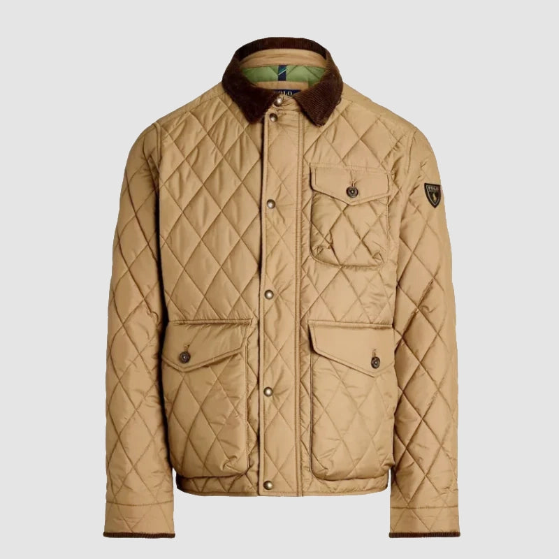 Kevin Costner’s The West Quilted Jacket Jacket unisex detail view 3 | Dash Racegear — The West-inspired quilted jacket worn by Kevin Costner