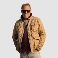 Kevin Costner’s The West Quilted Jacket Jacket unisex detail view 5 | Dash Racegear — Western-style quilted jacket seen in Kevin Costner’s The West