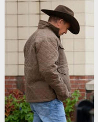 John Dutton Quilted Jacket Jacket unisex detail view 7 | Dash Racegear — Yellowstone Season 04 Ep05 Quilted Jacket