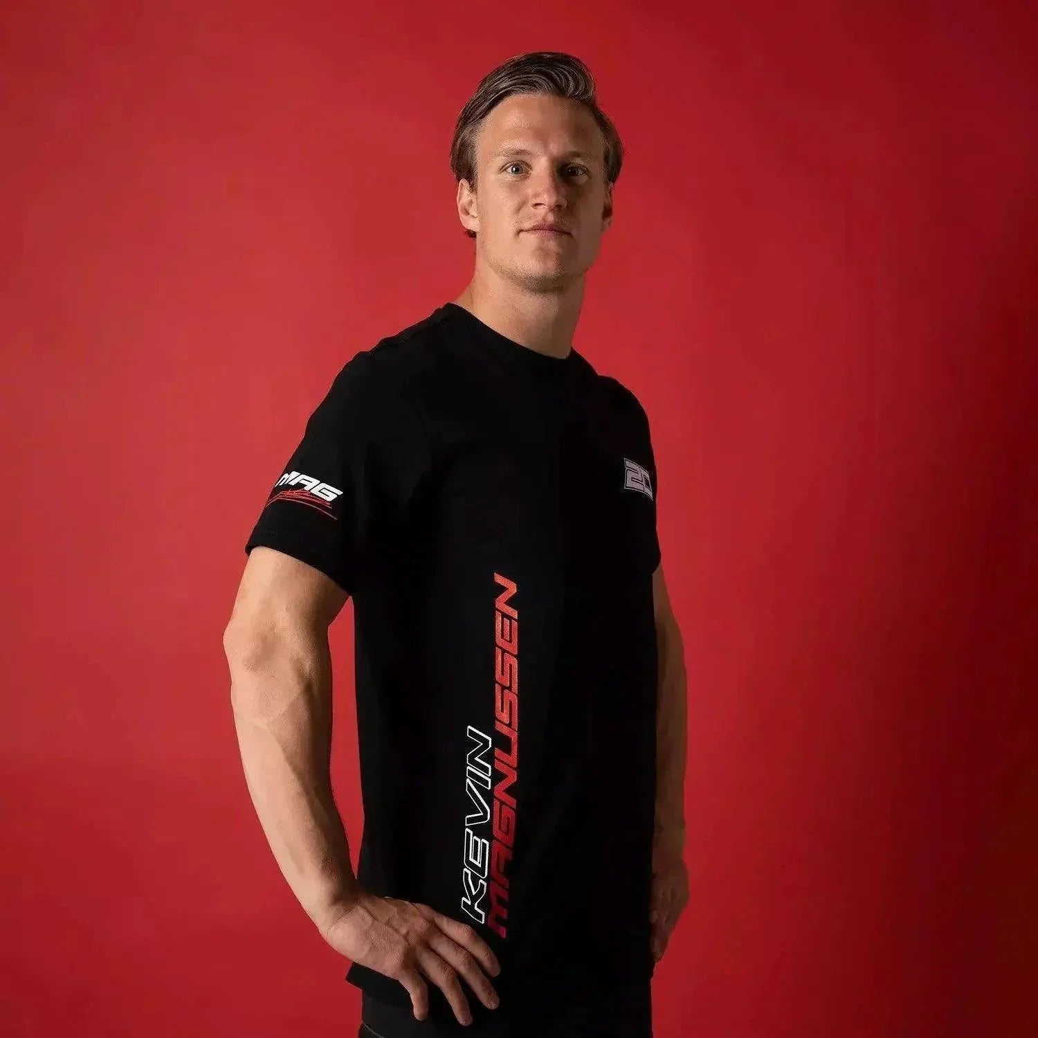 Kevin Magnussen 2023 T - shirt Black New desinged