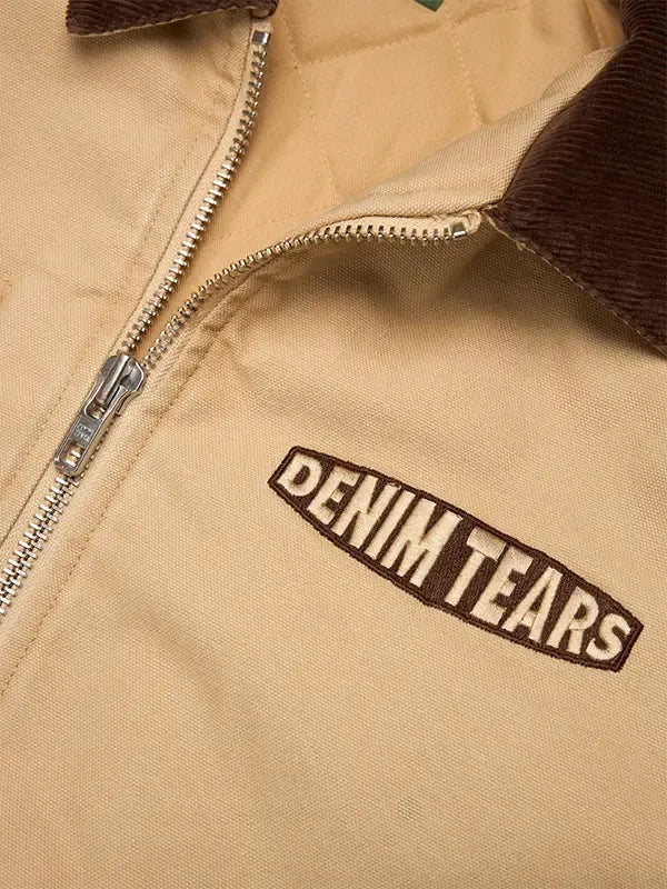 Denim Tears Every Tear Is A Star Work Jacket Jacket unisex detail view 3 | Dash Racegear — Every Tear Is A Star 2026 Denim Tears khaki work jacket, great for trendy everyday wear.
