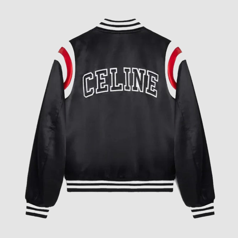 Kim Tae-Hyung Celine Varsity Jacket Varsity Jacket unisex detail view 2 | Dash Racegear — Kim Tae-Hyung’s Iconic Celine Jacket – A Fusion of Luxury & Street Style