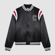 Kim Tae-Hyung Celine Varsity Jacket Varsity Jacket unisex front product view | Dash Racegear — Celine Varsity Jacket – K-Pop Star Kim Tae-Hyung’s Signature Look