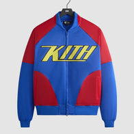 Kith x Superman Bomber Jacket Bomber Jacket unisex front product view | Dash Racegear — Superman Bomber Jacket – Kith’s Must-Have Collaboration