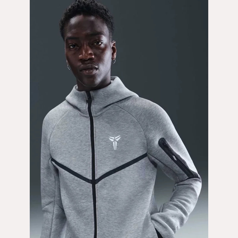 Nike Kobe Tech Fleece Windrunner Jacket Jacket unisex detail view 7 | Dash Racegear — nike grey tech fleece jacket kobe edition