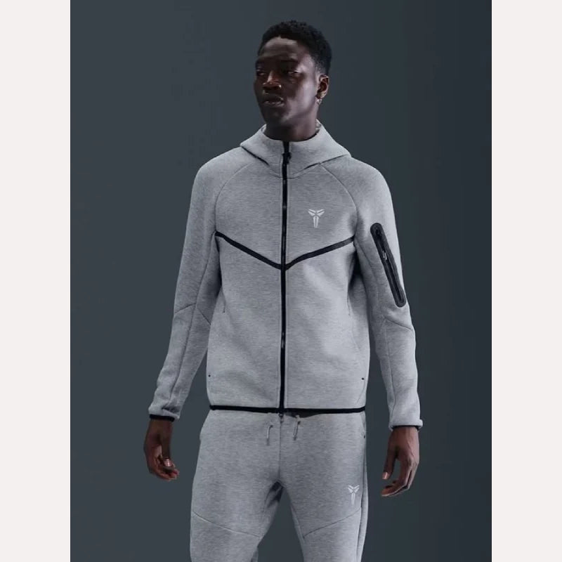Nike Kobe Tech Fleece Windrunner Jacket Jacket unisex detail view 5 | Dash Racegear — nike kobe tech fleece windrunner jacket grey