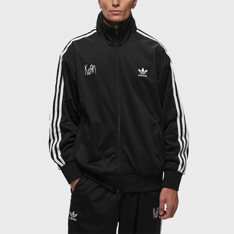 Korn x Adidas Black Tracksuit Tracksuit unisex detail view 2 | Dash Racegear — Korn x Adidas Tracksuit
