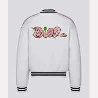 Kylian Mbappe Dior Varsity Jacket Varsity Jacket unisex detail view 2 | Dash Racegear — Kylian Mbappe’s Dior Varsity Jacket – Premium Outerwear