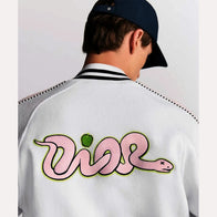 Kylian Mbappe Dior Varsity Jacket Varsity Jacket unisex detail view 4 | Dash Racegear — High-Fashion Dior Varsity Jacket – Kylian Mbappe Edition