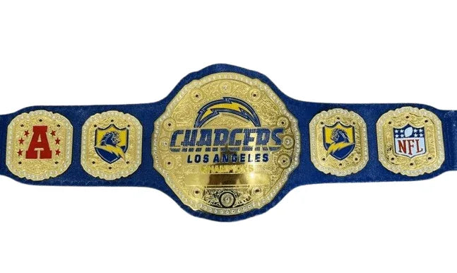LA Chargers Los Angeles Championship Belt Adult Size 2mm Brass - 4 | Dash Racegear
