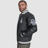 LA Dodgers First Rounder Varsity Jacket Varsity Jacket unisex detail view 3 | Dash Racegear — Dodgers First Rounder Jacket – Iconic Varsity Look