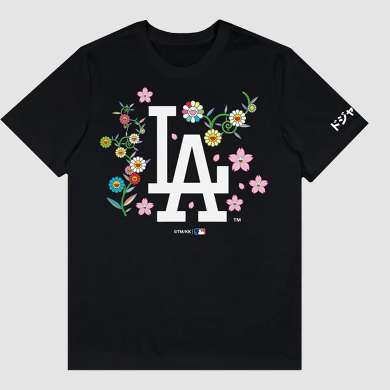 Takashi Murakami x Dodgers T-shirt Shirt unisex detail view 2 | Dash Racegear — Dodgers T-shirt Featuring Murakami Artwork – Designer Fan Style