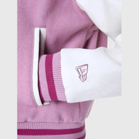 New Era LA Dodgers Floral Pink Varsity Jacket Varsity Jacket unisex detail view 4 | Dash Racegear — Fresh florals meet baseball pride – Dodgers Pink Varsity