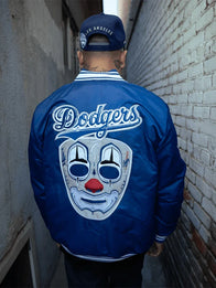 LA Dodgers X Mister Cartoon X Starter Jacket Jacket unisex detail view 3 | Dash Racegear — LA Dodgers x Mister Cartoon Collaboration Starter Jacket