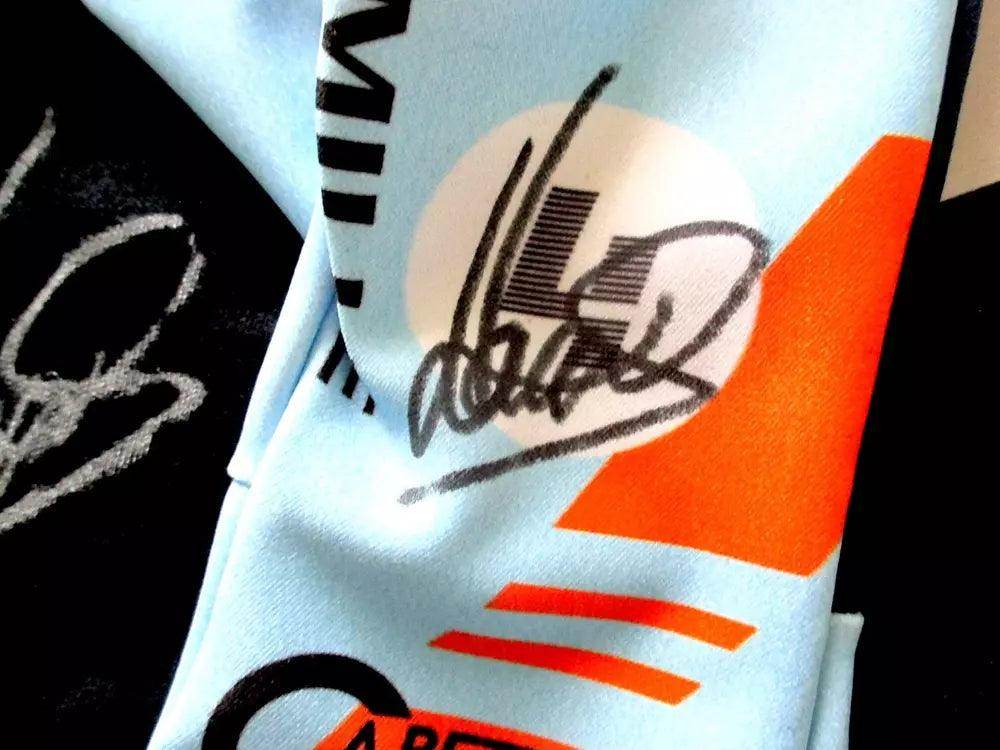 LANDO NORRIS MCLAREN RARE SPECIAL EDITION GULF F1 GLOVES ( Baby ) DASH RACEGEAR