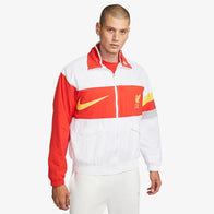 LFC Nike Mens White Heritage Jacket Jacket unisex detail view 4 | Dash Racegear — LFC Nike white heritage jacket for men