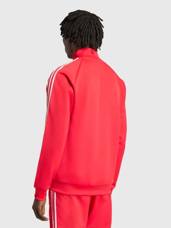 LFC adidas Track Jacket Jacket unisex detail view 3 | Dash Racegear — adidas LFC red track jacket in men’s cut, perfect for cool days and subtle team pride.