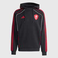 LFC adidas 25/26 Urban Purist Hoodie Hoodie unisex front product view | Dash Racegear — 25/26 adidas Urban Purist LFC Hoodie crafted for modern fans