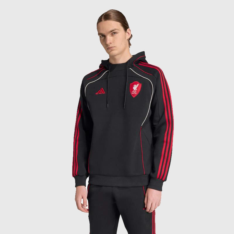 LFC adidas 25/26 Urban Purist Hoodie Hoodie unisex detail view 2 | Dash Racegear — Exclusive Liverpool FC 25/26 Hoodie adidas Urban Purist collaboration