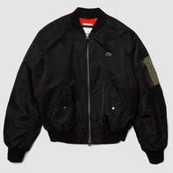 Lacoste Oversized Contrast Bomber Jacket Bomber Jacket unisex front product view | Dash Racegear — Oversized Lacoste Bomber Jacket in Sporty Contrast Style