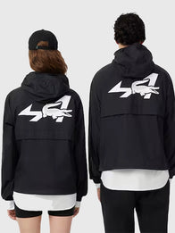 Lacoste x Alpine Jacket Jacket unisex detail view 2 | Dash Racegear — The 2026 Lacoste x Alpine Black Jacket blends casual comfort, stylish details, and a contemporary athletic look.