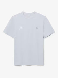 Lacoste x Alpine Graphic T-Shirt Shirt unisex detail view 3 | Dash Racegear — 2026 Unisex Light Grey Graphic Tee from Lacoste x Alpine offers a relaxed silhouette with a fresh modern fashion vibe.