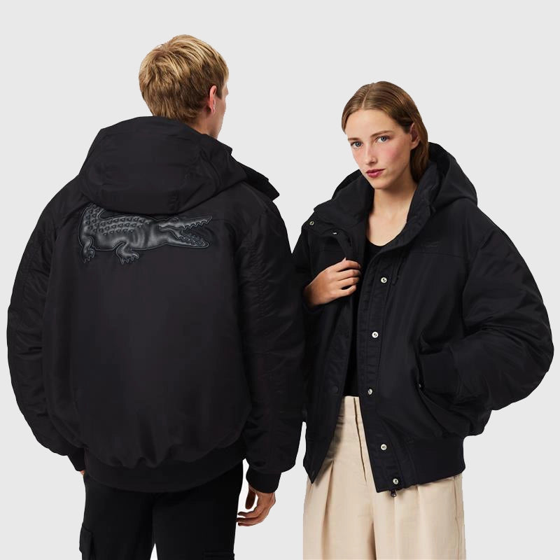Lacoste x Chien 51 Bomber Jacket Bomber Jacket unisex front product view | Dash Racegear — Lacoste x Chien 51 Bomber Jacket in sleek designer style
