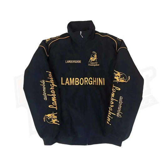 Lamborghini F1 Vintage Style Embroidery Racing Jacket | Dash Racegear