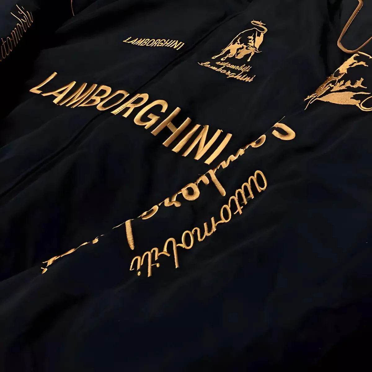Lamborghini F1 Vintage Style Embroidery Racing Jacket | Dash Racegear