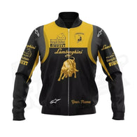 Lamborghini Over Print Custom Bomber Jacket | Dash Racegear