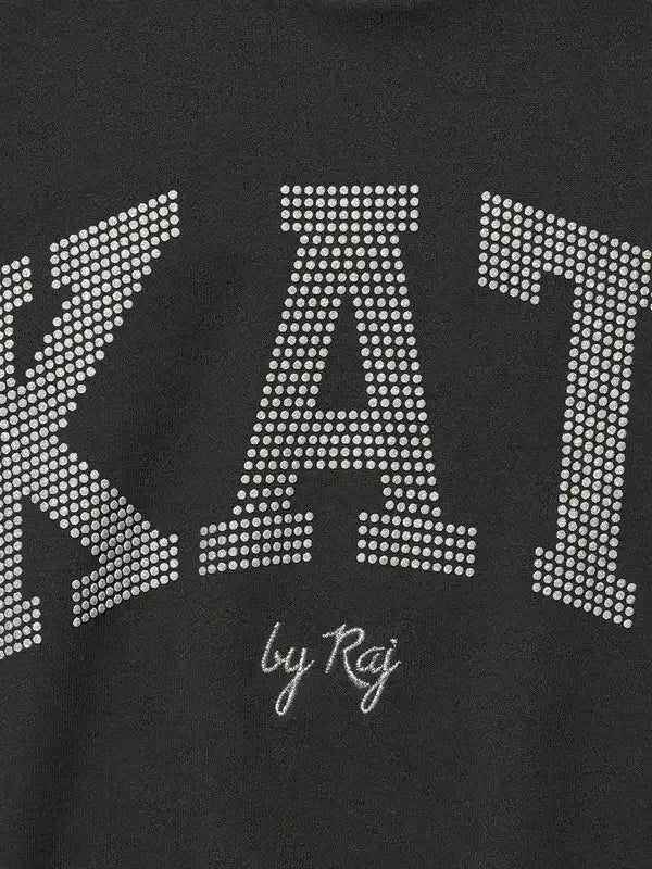 Gap x Katseye Lara Hoodie Hoodie unisex detail view 3 | Dash Racegear — Gap x Katseye Lara 2026 oversized black hoodie, cozy streetwear essential for casual styling.