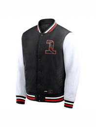 Las Vegas Grand Prix Night Racing Bomber Jacket Bomber Jacket unisex front product view | Dash Racegear — Grand Prix Bomber Jacket – Las Vegas Night Racing Fan Gear