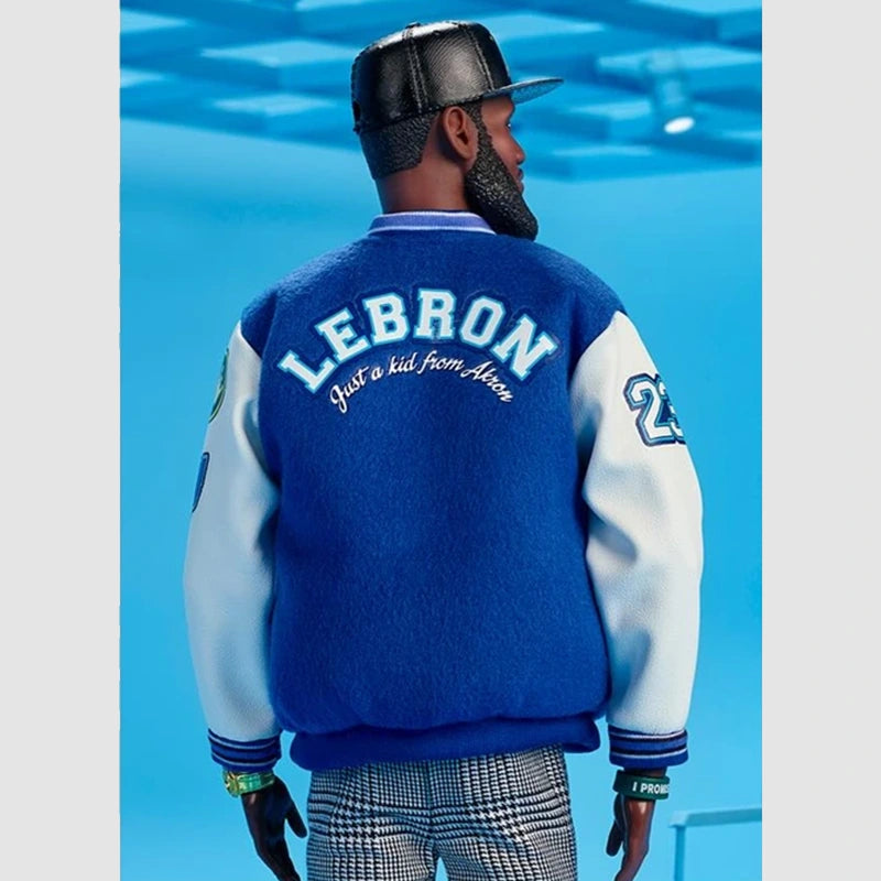 LeBron James LeBARBIE Varsity Jacket Varsity Jacket unisex detail view 2 | Dash Racegear — LeBARBIE Pink Varsity Jacket – LeBron’s Fashion-Forward Piece