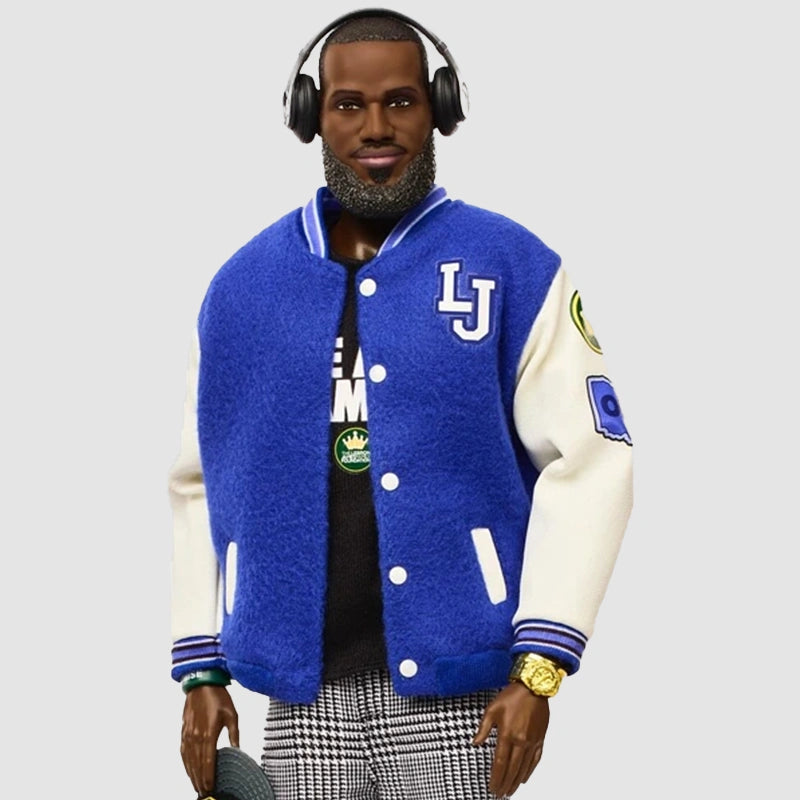 LeBron James LeBARBIE Varsity Jacket Varsity Jacket unisex detail view 4 | Dash Racegear — LeBron James LeBARBIE Jacket – Eye-Catching Varsity Apparel