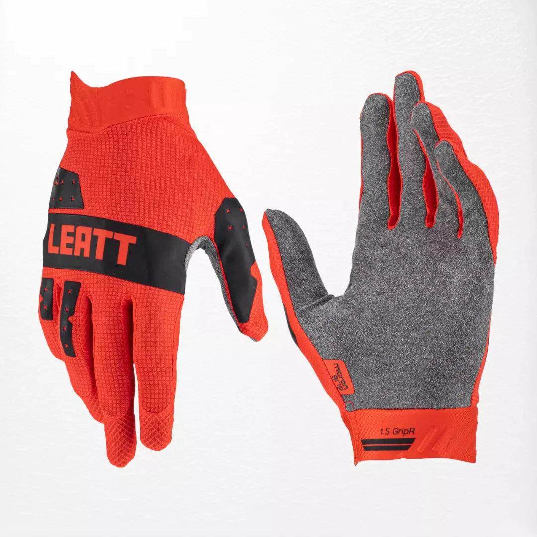 Leatt Moto 1.5 GripR MX Gloves Red DASH RACEGEAR