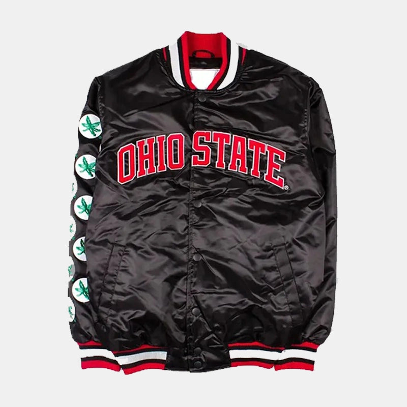 Lebron James Ohio State Buckeyes Jacket Jacket unisex detail view 2 | Dash Racegear — LeBron James Ohio State Jacket - Premium Team Gear for Buckeyes Fans