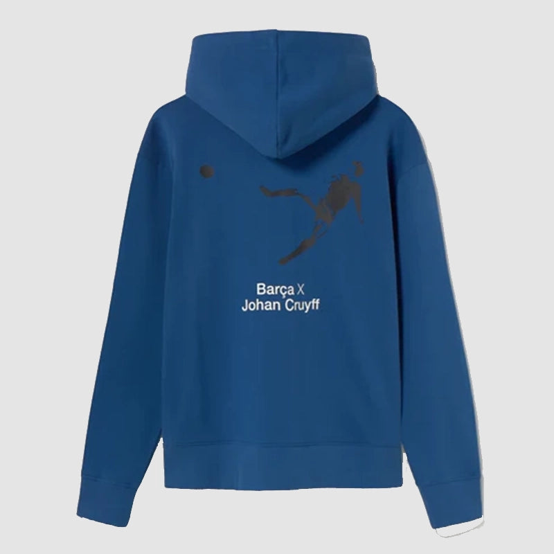 Barça x Cruyff Hoodie Hoodie unisex detail view 2 | Dash Racegear — FC Barcelona Cruyff Hoodie – Iconic Collab Edition