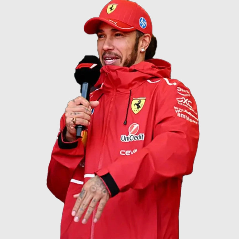 Lewis Hamilton Belgium F1 Grand Prix Ferrari Jacket Jacket unisex detail view 5 | Dash Racegear — Ferrari Formula 1 Jacket – Lewis Hamilton Belgium GP Style
