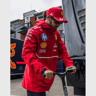 Lewis Hamilton Belgium F1 Grand Prix Ferrari Jacket Jacket unisex detail view 2 | Dash Racegear — Belgium F1 GP Special – Ferrari Racing Jacket Worn by Lewis Hamilton
