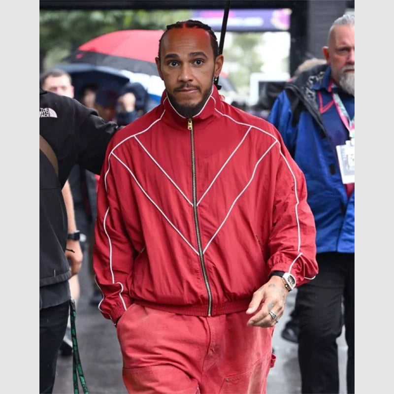 Lewis Hamilton Red Tracksuit Tracksuit unisex detail view 2 | Dash Racegear — F1 Star Lewis Hamilton’s Red Tracksuit – Racing Elegance
