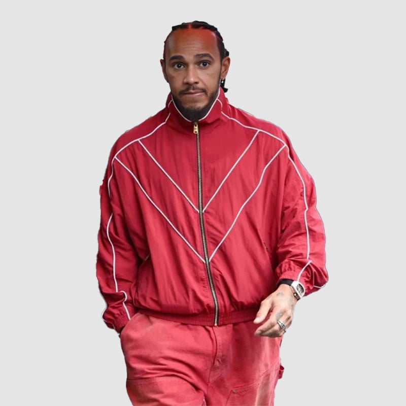 Lewis Hamilton Red Tracksuit Tracksuit unisex detail view 4 | Dash Racegear — Lewis Hamilton’s Red Tracksuit – High-Performance Fashion