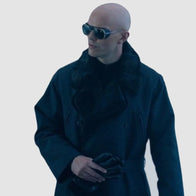 Superman 2025 Lex Luthor Coat Jacket unisex detail view 3 | Dash Racegear — Dark tailored coat as seen on Lex Luthor in Superman 2025
