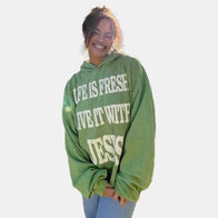 Life Is Fresh Live It With Jesus Hoodie Hoodie unisex detail view 4 | Dash Racegear — Life Is Fresh Live It With Jesus – Religious Hoodie for Faith
